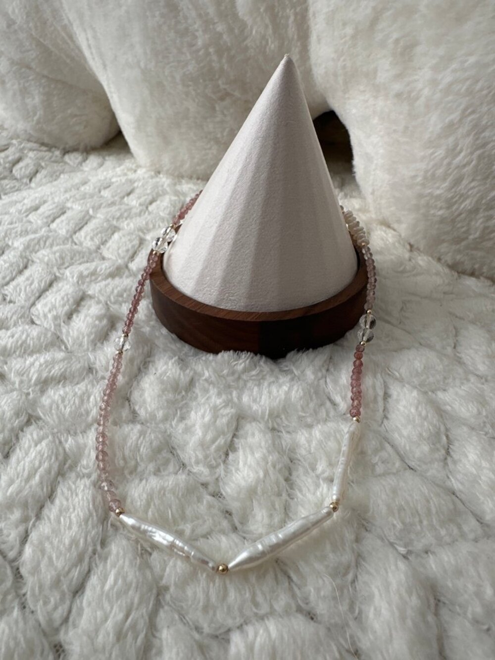 Strawberry Quartz Choker Necklace